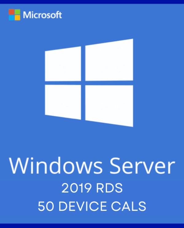 Windows Server 2019 Remote Desktop Services – 50 Device CALs Certificate